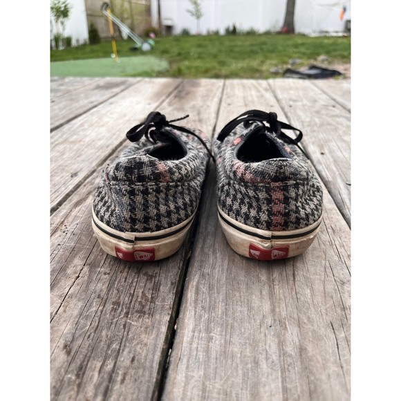 Vans Houndstooth Sneakers - Black, Gray, Red - Picture 7 of 10